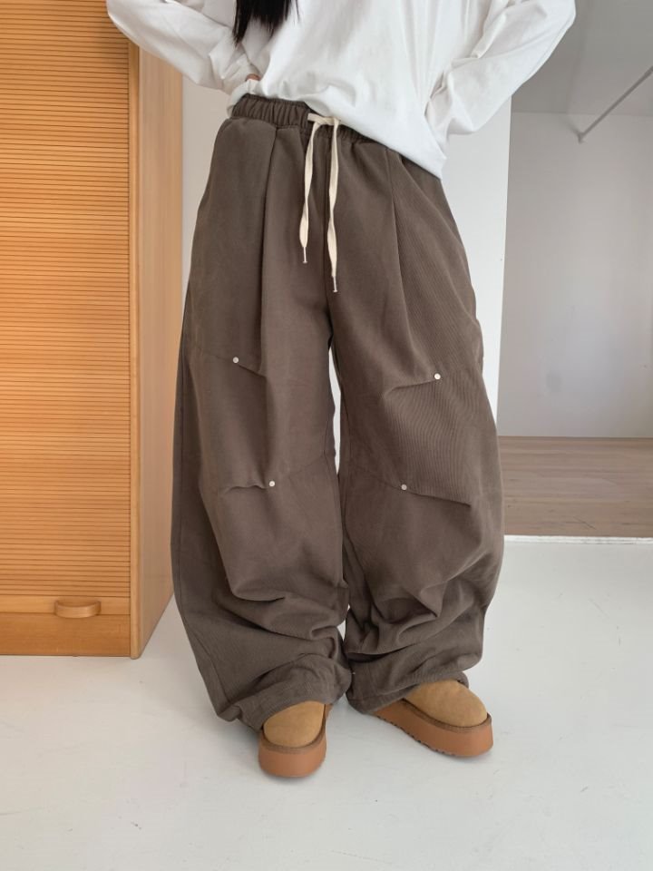 4LEAF韓國直郵東大門實拍女裝新品24秋冬職業推薦休閑褲4LEAF休閑褲