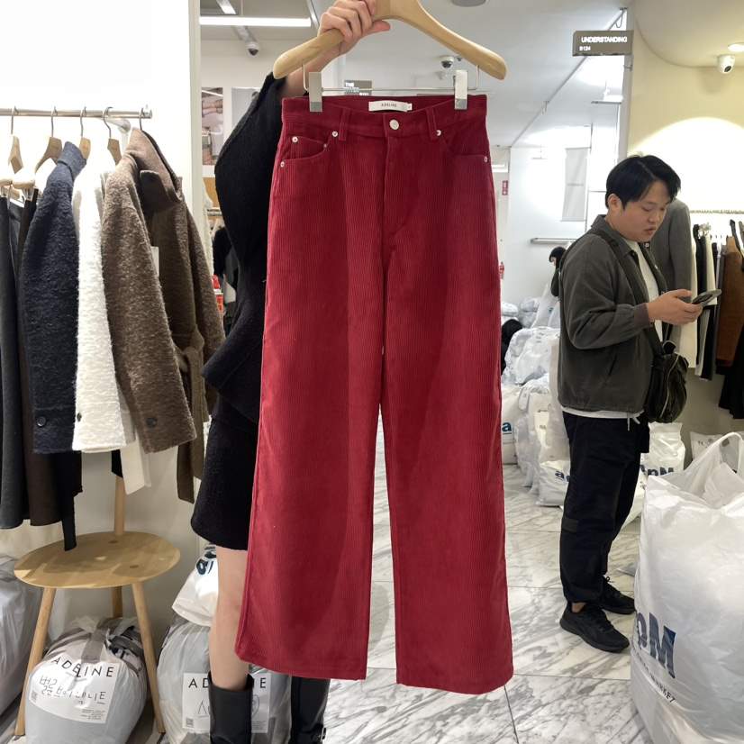 ADELINE直郵韓國代購女裝新款24秋冬推薦職業休閑褲闊腿褲ADELINE休閑褲