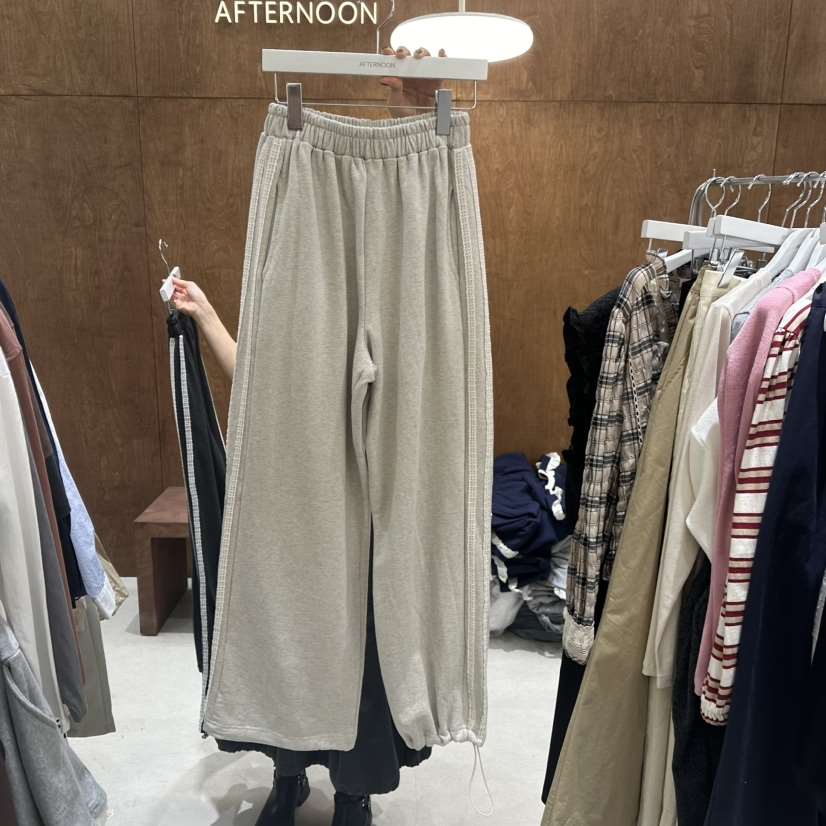 AFTERNOON-P韓國直郵女裝新品推薦24秋冬真品人氣休閑褲AFTERNOON休閑褲