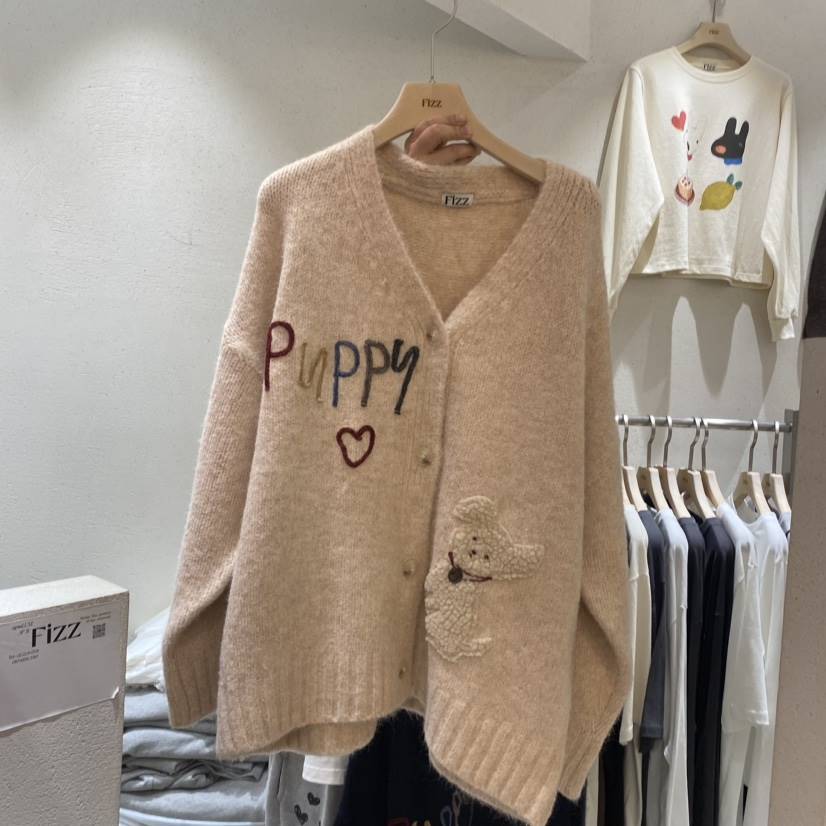 FIZZ韓國直郵女裝新款熱賣24秋冬休閑職業真品人氣推薦毛衣FIZZ毛衣