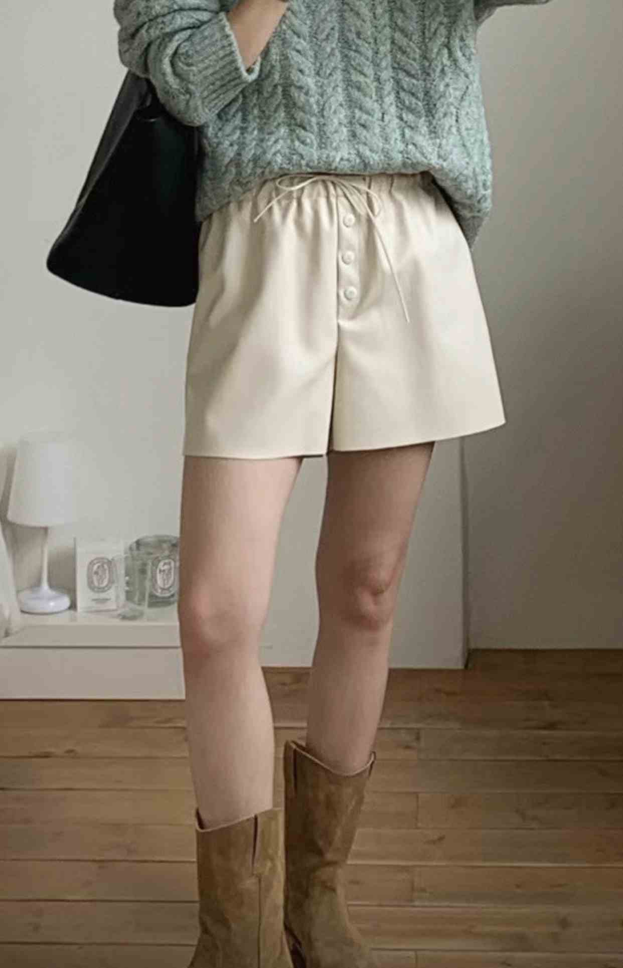 JUNO韓國直郵東大門實拍女裝新款推薦24秋冬人氣熱賣短褲JUNO短褲