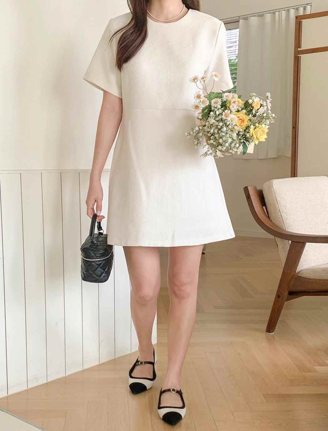 JUNO韓國直郵女裝新品休閑真品推薦24秋冬職業人氣連衣裙JUNO連衣裙