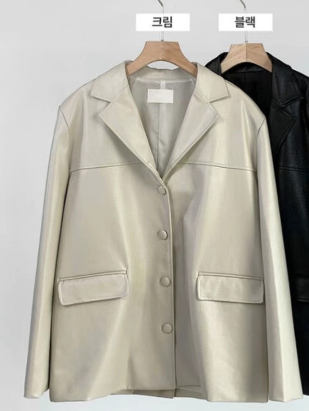 JUNO韓國直郵女裝新品職業真品休閑熱賣24秋冬推薦夾克皮革JUNO夾克