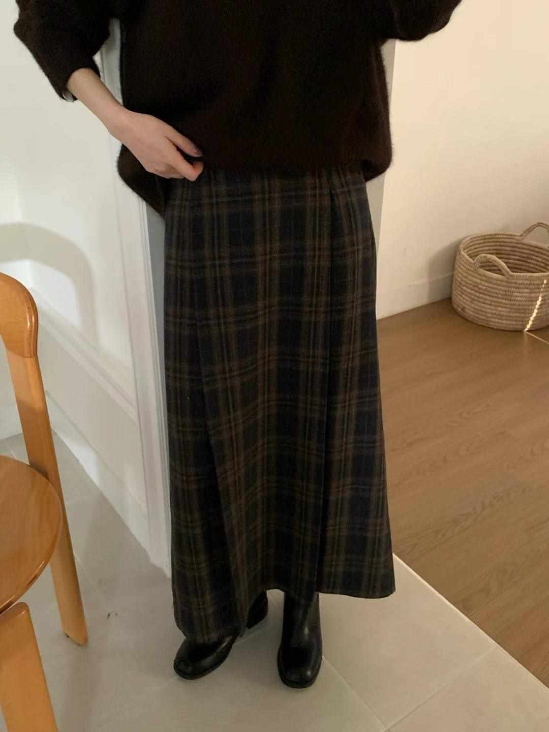 COME HERE直郵韓國代購女裝新款熱賣24秋冬人氣職業長裙COME HERE長裙