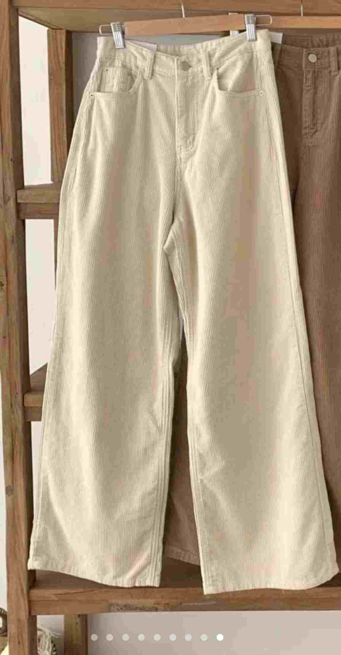 GAMGAK韓國直郵東大門代購女裝新款推薦職業熱賣休閑褲燈心絨GAMGAK休閑褲