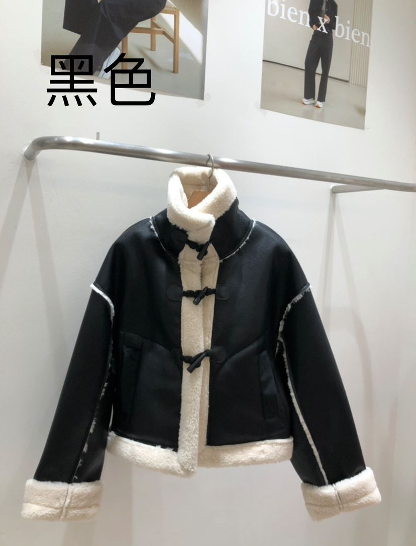 BIENBIEN韓國直郵東大門代購女裝新品真品熱賣24秋冬皮衣ir bien-P皮衣