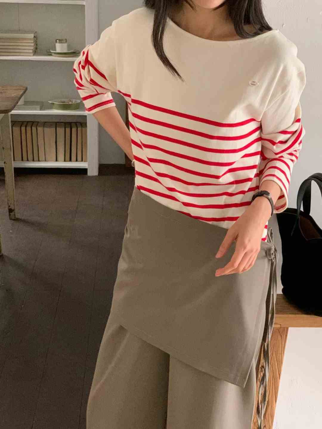 T.BLOSSOM韓國直郵東大門代購女裝新款推薦真品職業長袖T恤T.BLOSSOM長袖T恤