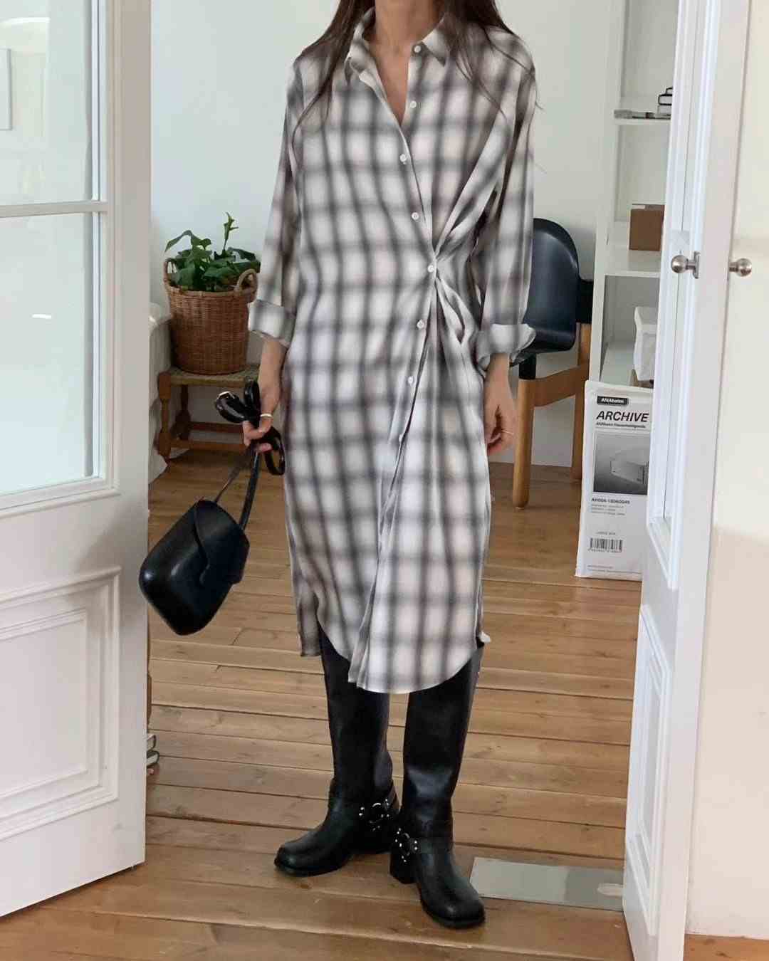 T.BLOSSOM韓國直郵女裝新款推薦人氣職業24秋冬熱賣連衣裙T.BLOSSOM連衣裙