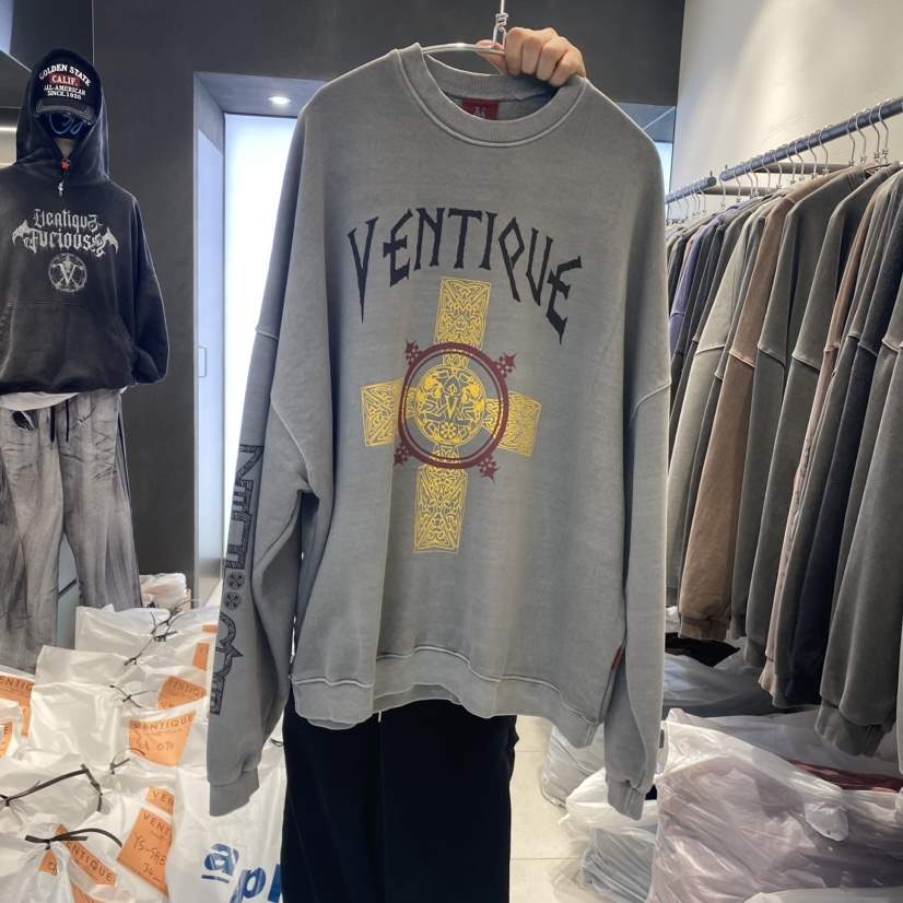 VENTIQUE韓國直郵女裝新款人氣休閑24秋冬推薦真品時尚衛衣VENTIQUE-男裝衛衣