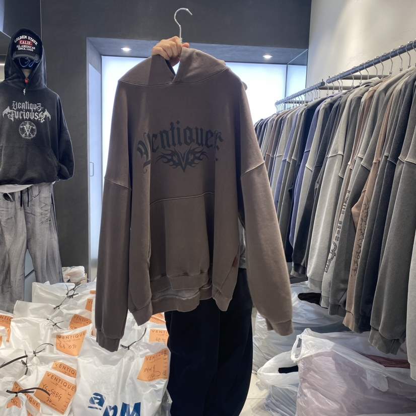 VENTIQUE韓國直郵女裝新款24秋冬時尚真品職業熱賣衛衣連帽VENTIQUE-男裝衛衣