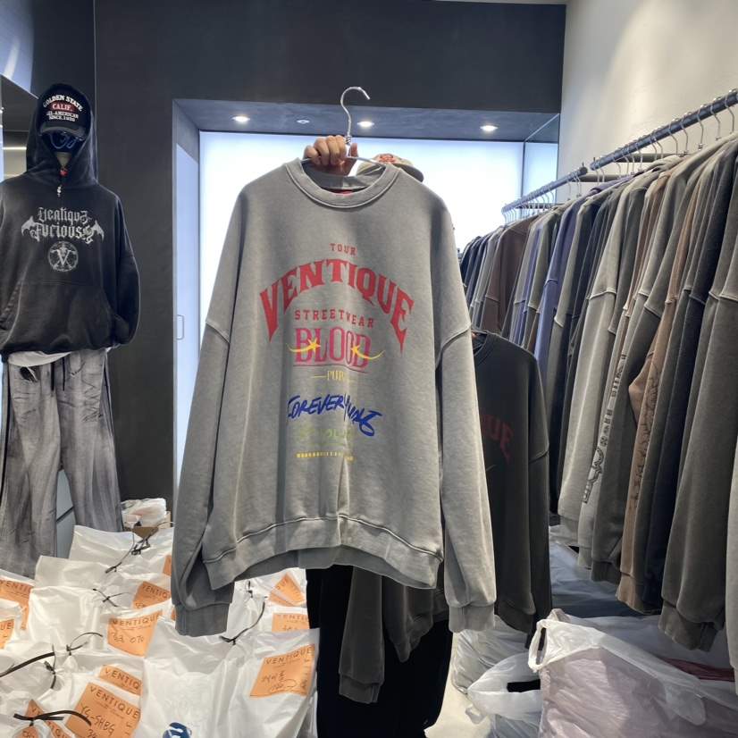 VENTIQUE韓國直郵東大門代購女裝新款休閑熱賣職業真品衛衣VENTIQUE-男裝衛衣