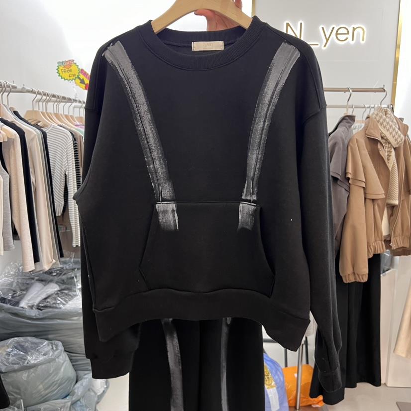 N YEN直郵韓國代購女裝新品職業休閑熱賣24秋冬衛衣加絨N YEN衛衣