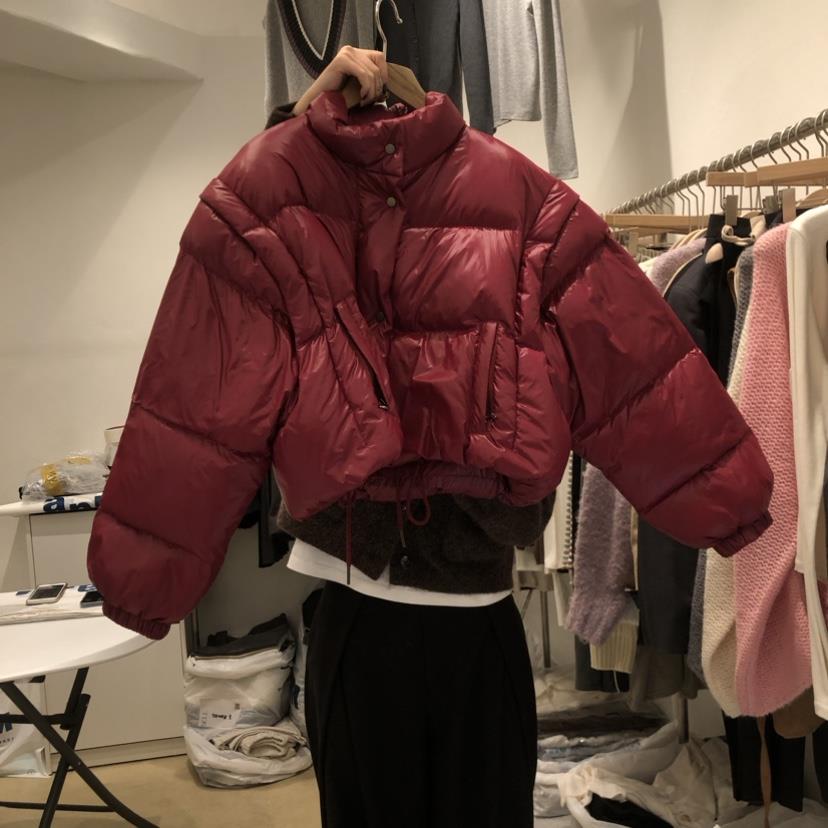 MUNSELL韓國直郵東大門實拍女裝新品職業休閑短款羽絨服鴨絨MUNSELL短款羽絨服