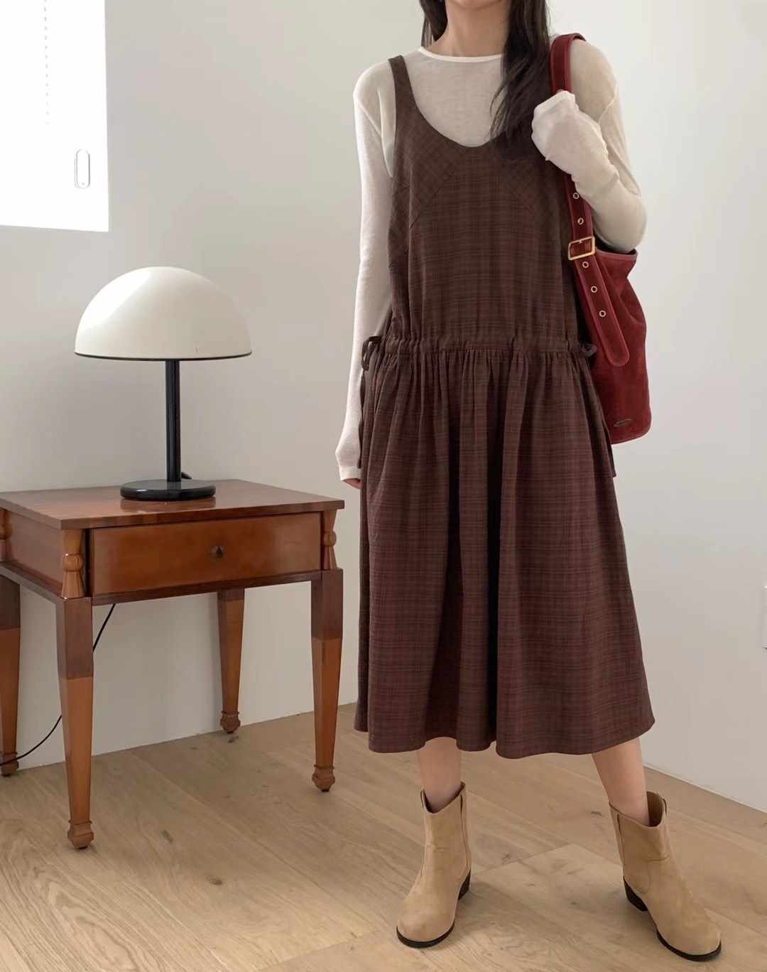 FORME直郵韓國代購女裝新款職業人氣真品24秋冬休閑連衣裙FORME連衣裙