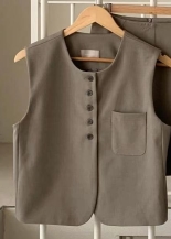 BABY SALON東大門直郵女士新品24秋夏職業推薦真品熱賣馬甲BABY SALON馬甲