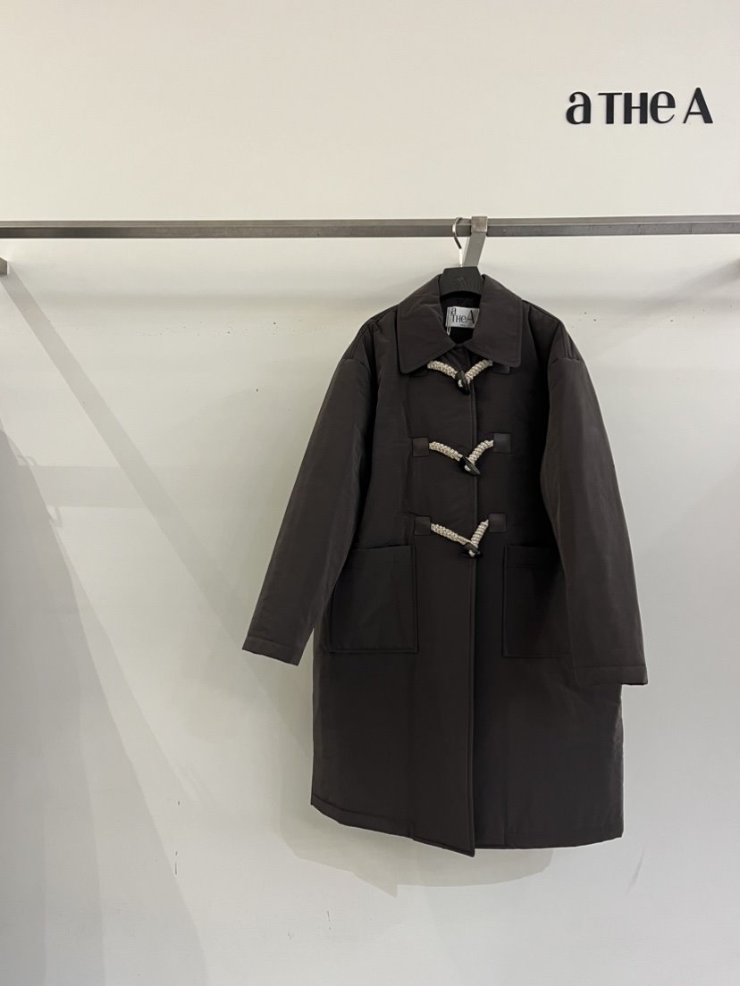 aTHeA韓國直郵東大門實拍女裝新品熱賣24秋冬推薦長款棉服ATHEA長款棉服