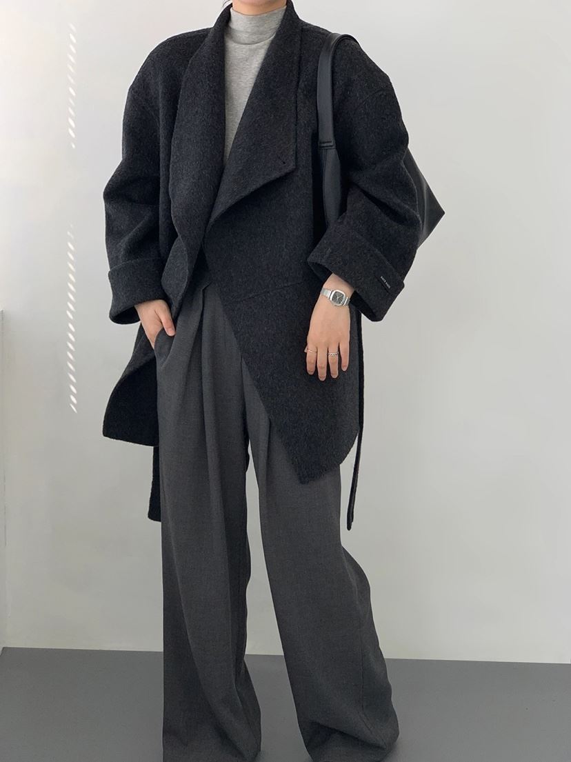 BANI BLUBH韓國直郵女裝新品人氣熱賣推薦真品時尚中長款大衣BANI BLUSH中長款大衣