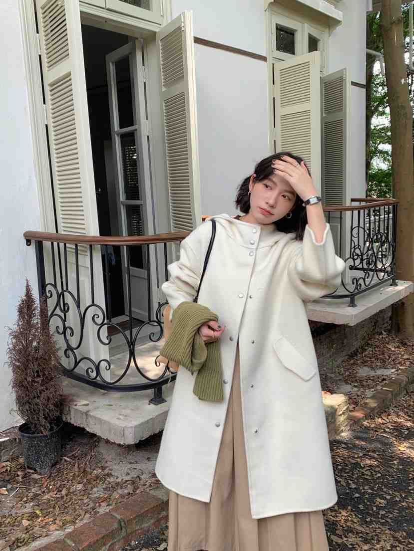 BANI BLUBH韓國直郵東大門代購女裝新品人氣24秋冬中長款大衣BANI BLUSH中長款大衣