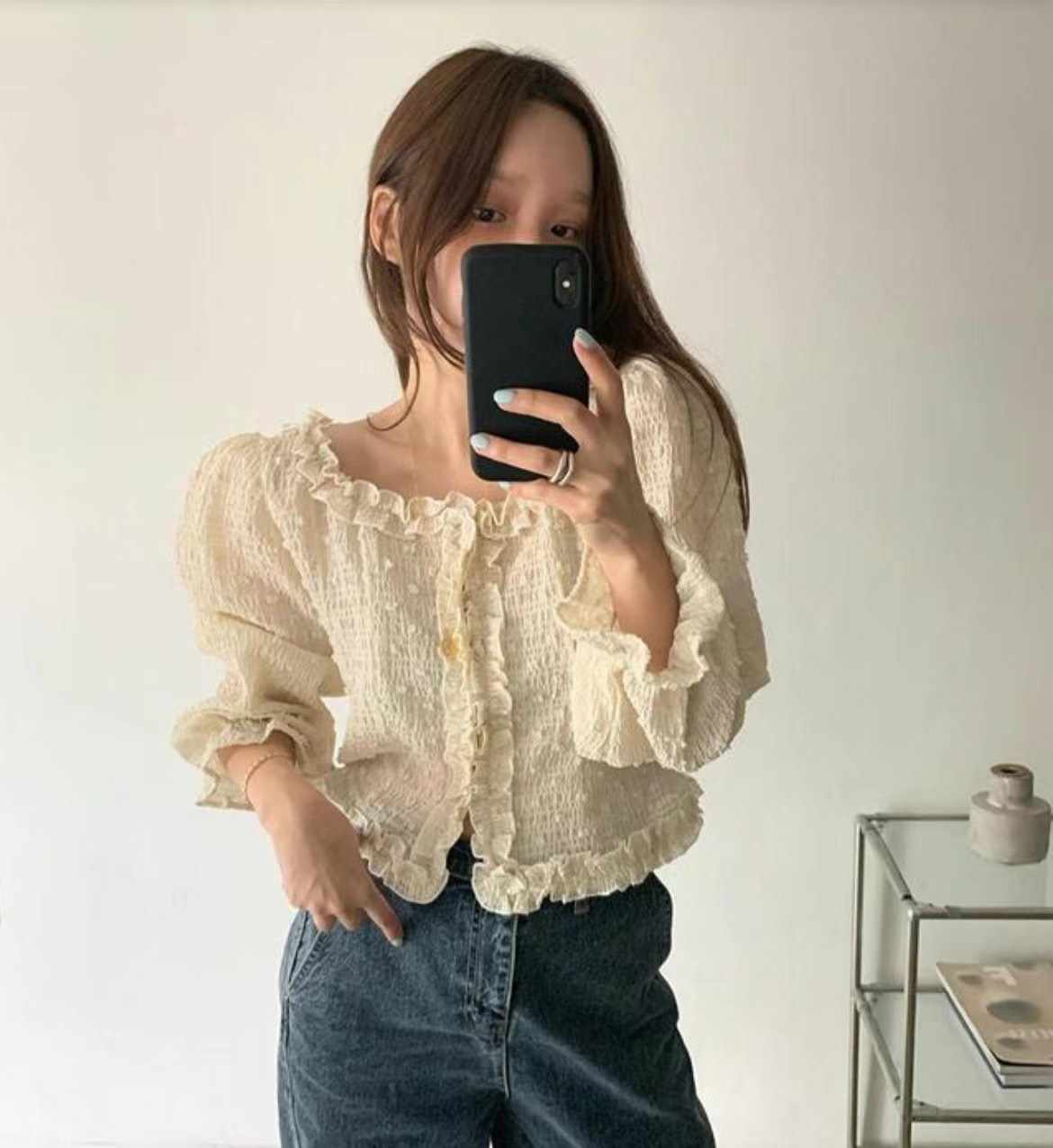 LOVEMEMORE韓國直郵東大門實拍女裝新品時尚真品襯衫蕾絲衫LOVEMEMORE-2件起襯衫/蕾絲衫