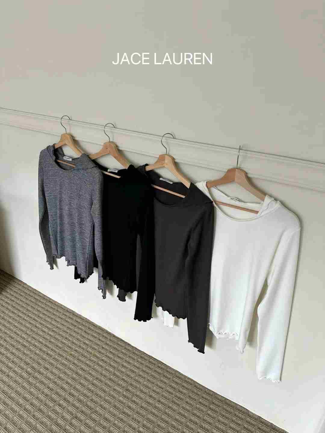 JACE LAUREN直郵韓國代購女裝新品人氣時尚休閑真品長袖T恤JACE LAUREN長袖T恤