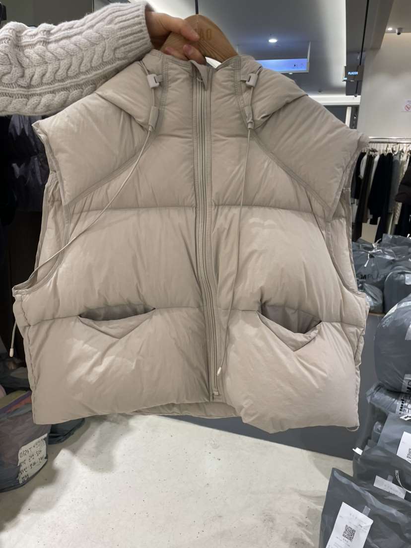 OHAO/HA MONG韓國直郵東大門代購女裝新品推薦休閑馬甲填充OHAO/HA MONG馬甲