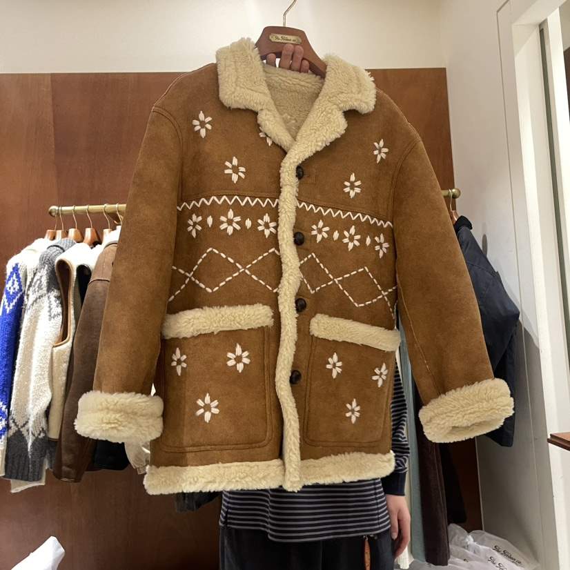 Hebon韓國直郵東大門代購女裝新款時尚熱賣24秋冬長款棉服刺繡HEBON長款棉服