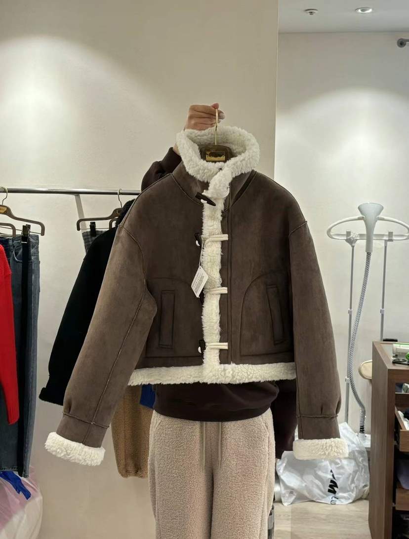 EMPTY韓國直郵女裝新品24秋冬時尚推薦真品休閑職業短款大衣MARI CO短款大衣