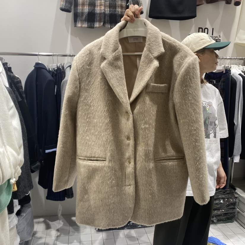 ZIPPER韓國直郵東大門代購女裝新品職業時尚24秋冬短款大衣ZIPPER短款大衣
