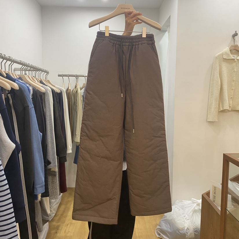 ORDINARYA韓國直郵東大門實拍女裝新品休閑24秋冬時尚休閑褲ROESMMOSS休閑褲