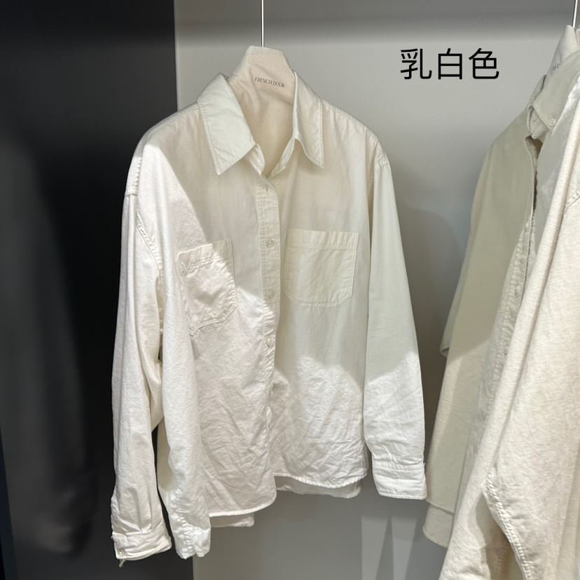 REMOOD直郵韓國代購女裝新品休閑24秋冬真品職業襯衫蕾絲衫FRENCH DOOR襯衫/蕾絲衫