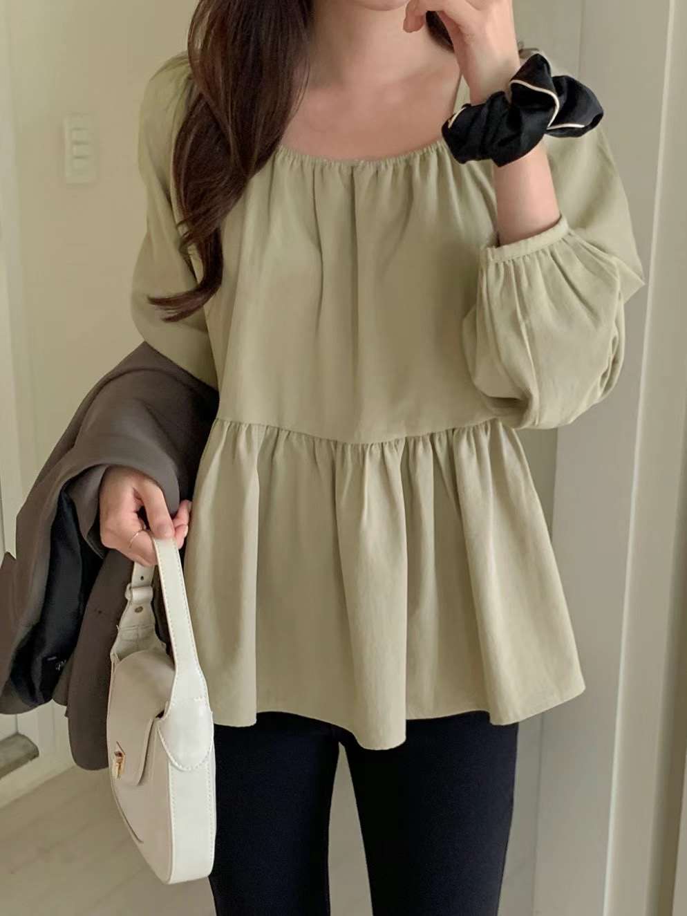 NADRI-나드리-OT韓國直郵東大門實拍女裝新款人氣襯衫蕾絲衫NADRI襯衫/蕾絲衫