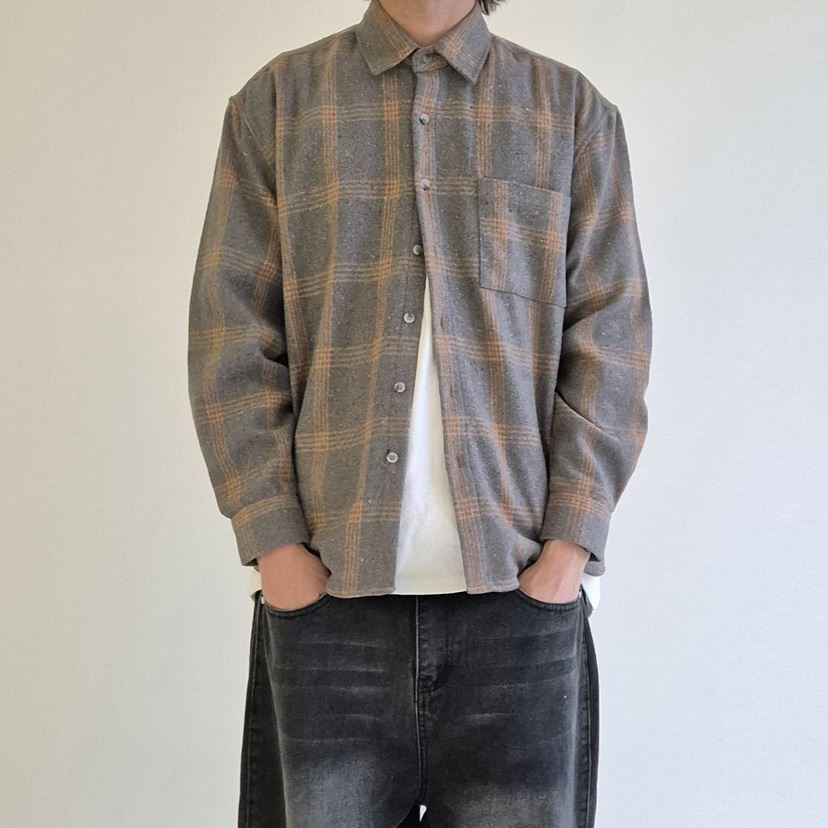 AND LIBERTY-男裝直郵韓國代購女裝新品人氣襯衫蕾絲衫格紋AND LIBERTY-男裝襯衫/蕾絲衫