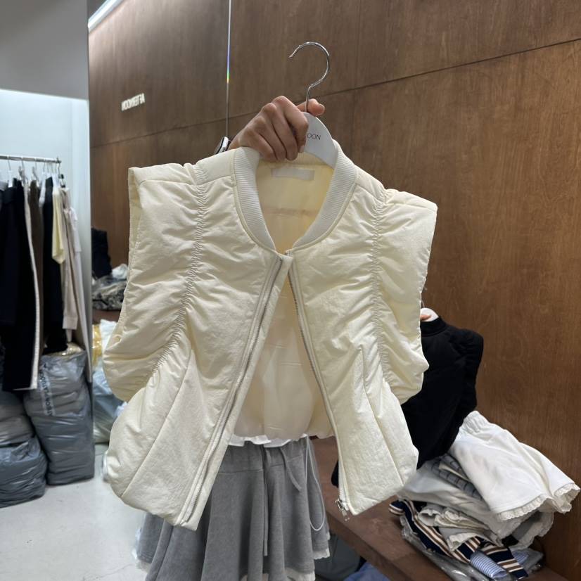 AFTERNOON-P韓國直郵東大門實拍女裝新品真品休閑時尚馬甲AFTERNOON馬甲