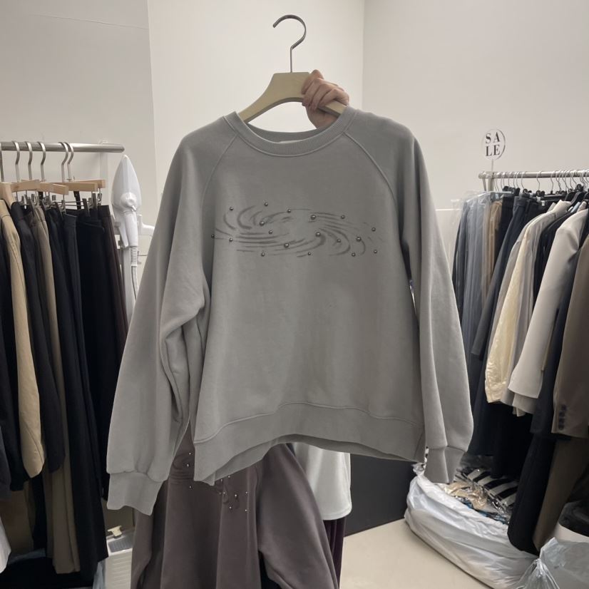 sea sand salt韓國直郵東大門代購女裝新品推薦24秋冬衛衣加絨EYEL衛衣