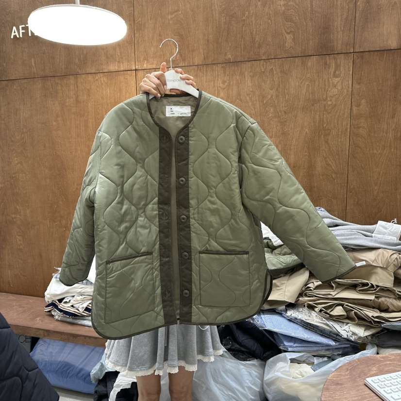 AFTERNOON-P直郵韓國代購女裝新款推薦人氣休閑短款棉服jp棉AFTERNOON短款棉服