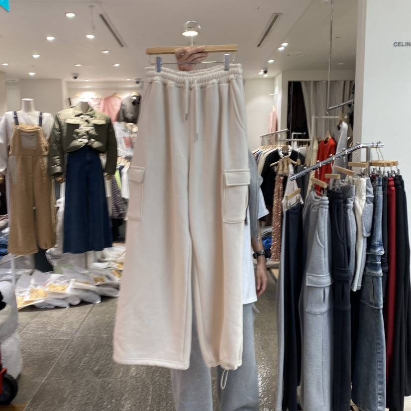 CELI_NA韓國直郵東大門代購女裝新品24秋冬休閑褲工裝褲加絨CELI_NA休閑褲