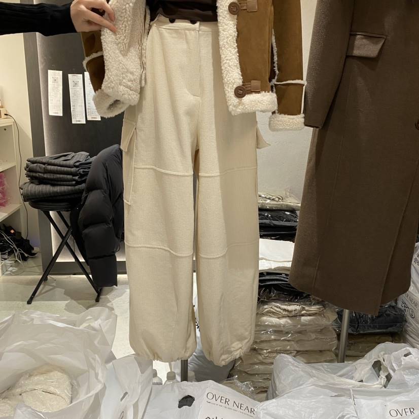 NAME VALUE韓國直郵東大門實拍女裝新品職業人氣休閑休閑褲OVER NEAP休閑褲