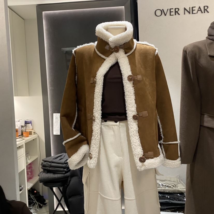 NAME VALUE直郵韓國代購女裝新品熱賣休閑人氣時尚短款大衣OVER NEAP短款大衣