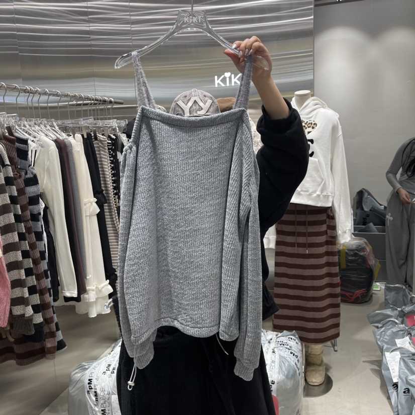 KiKi韓國直郵女裝新品職業24秋冬真品時尚熱賣推薦針織衫KIKI針織衫