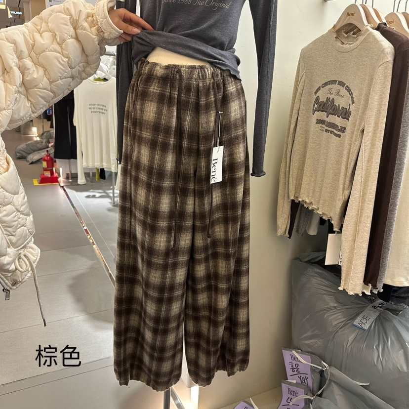 Bene韓國直郵東大門代購女裝新品時尚24秋冬推薦人氣休閑褲BENE休閑褲