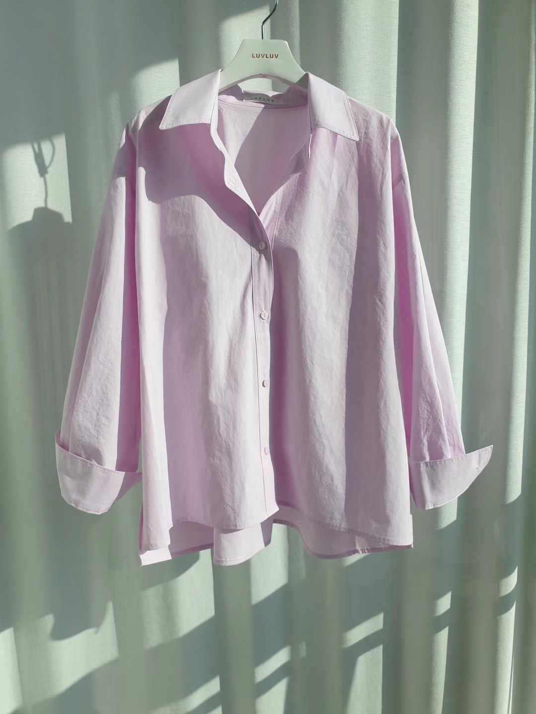 LUVLUV-럽럽-OT直郵韓國代購女裝新品人氣時尚襯衫蕾絲衫LUVLUV襯衫/蕾絲衫