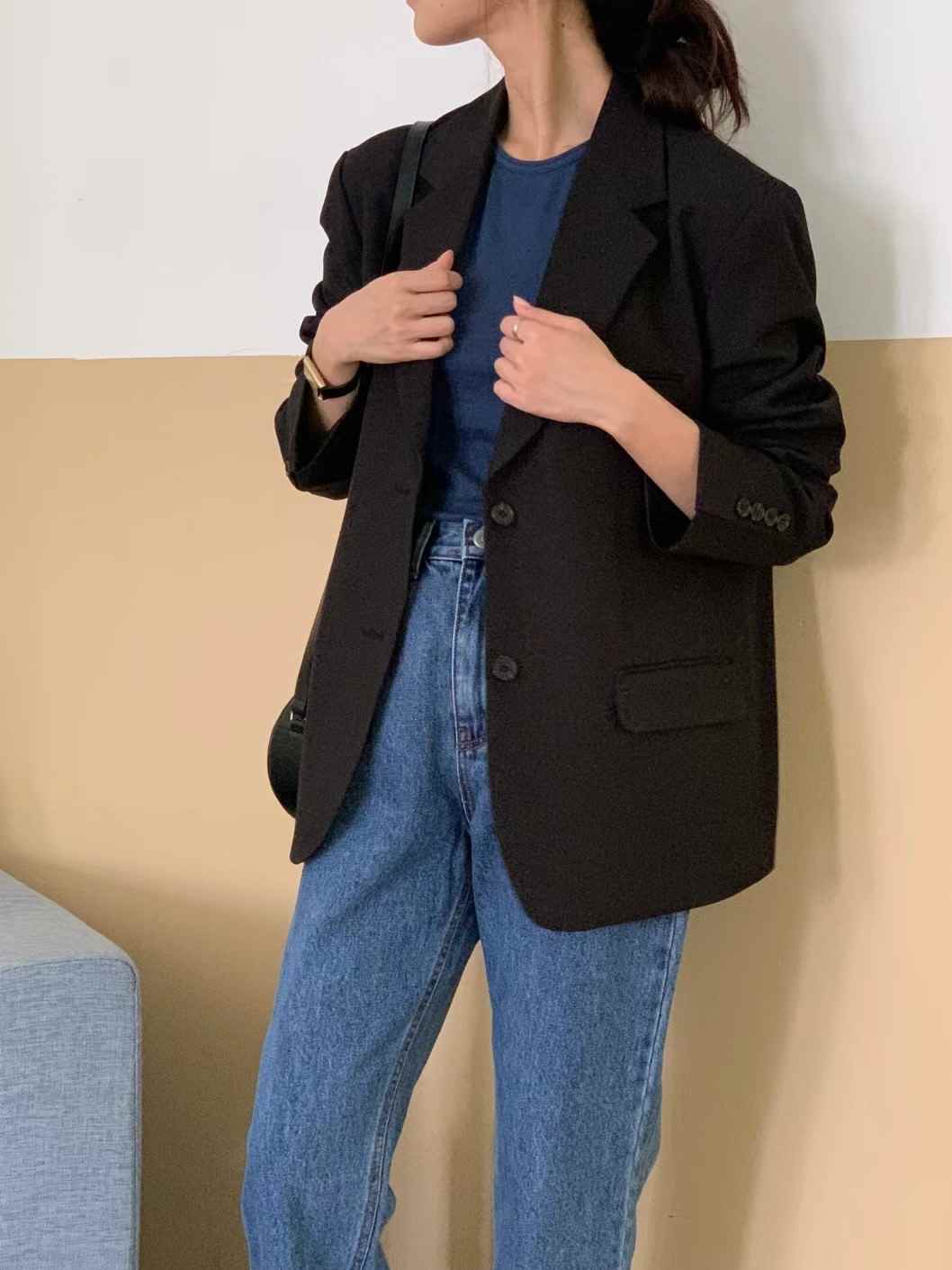 VINE直郵韓國代購女裝新款真品時尚人氣職業休閑推薦熱賣夾克VINE夾克