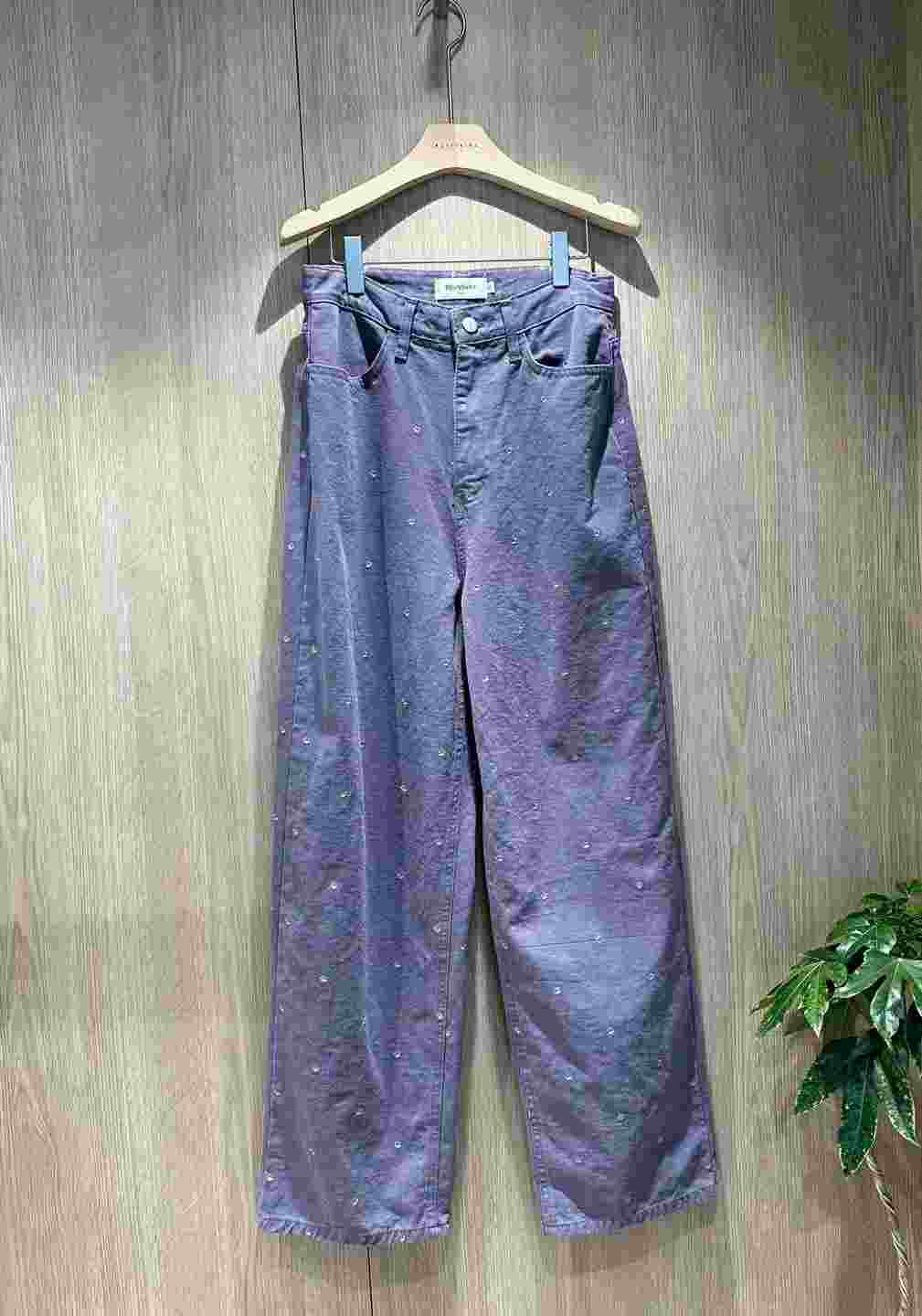BUTTERING直郵韓國代購女裝新款職業24秋冬人氣休閑褲刺繡ARLOW休閑褲