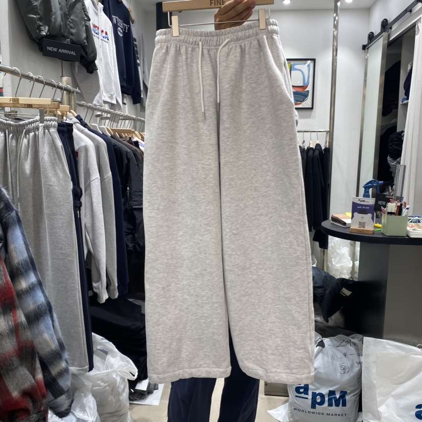 FINE韓國直郵女裝新品熱賣時尚真品24秋冬職業休閑褲拉絨FINE-男裝休閑褲