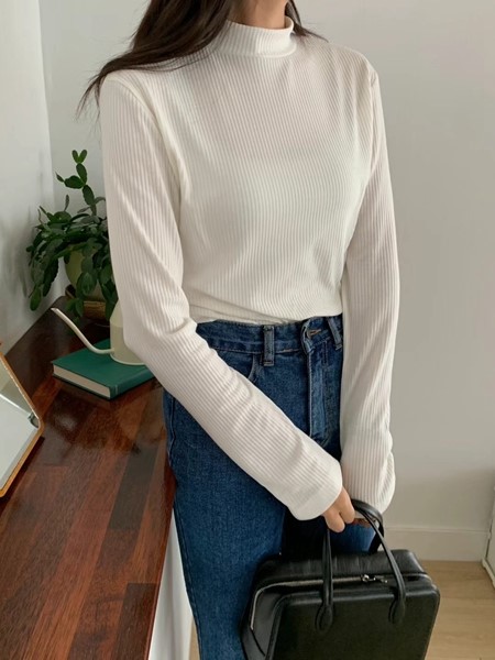 MERRYPN韓國直郵東大門實拍女裝新品推薦職業人氣休閑長袖T恤MERRYPN長袖T恤