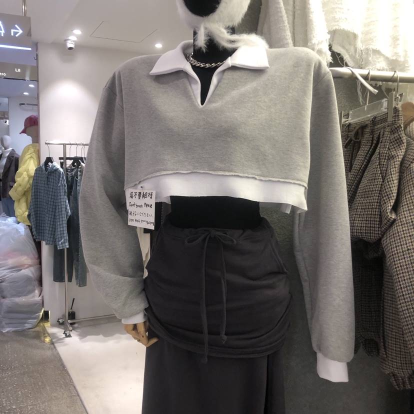 EXIT韓國直郵東大門實拍女裝新品推薦人氣24秋冬時尚衛衣EXIT衛衣