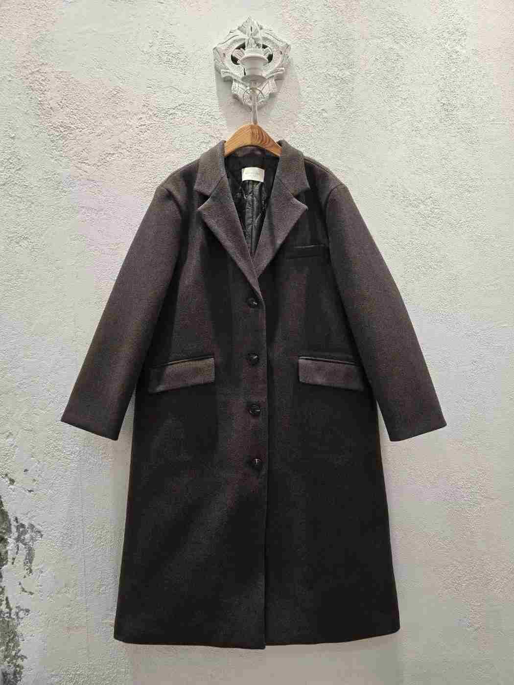 MASH MARIGOLD東大門代購女裝新款推薦真品時尚中長款大衣MASH MARIGOLD中長款大衣