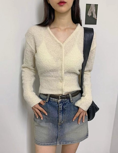 BUBBLE UNDER東大門直郵女裝新品熱賣推薦24秋夏休閑針織衫NOTICE針織衫