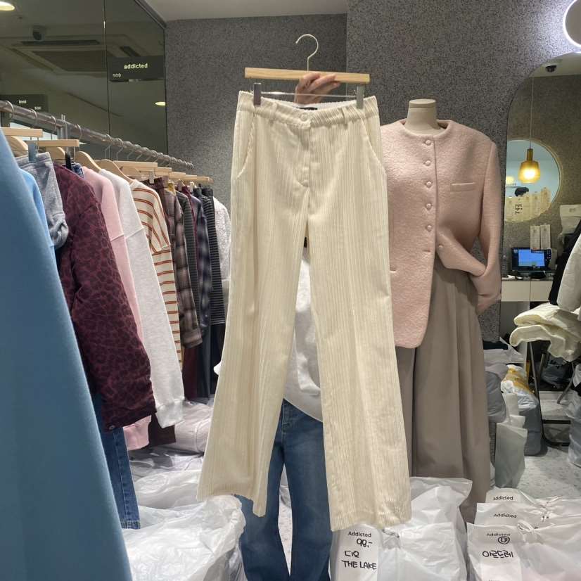 Addicted韓國直郵東大門實拍女裝新品職業時尚真品熱賣休閑褲ADDICTED休閑褲