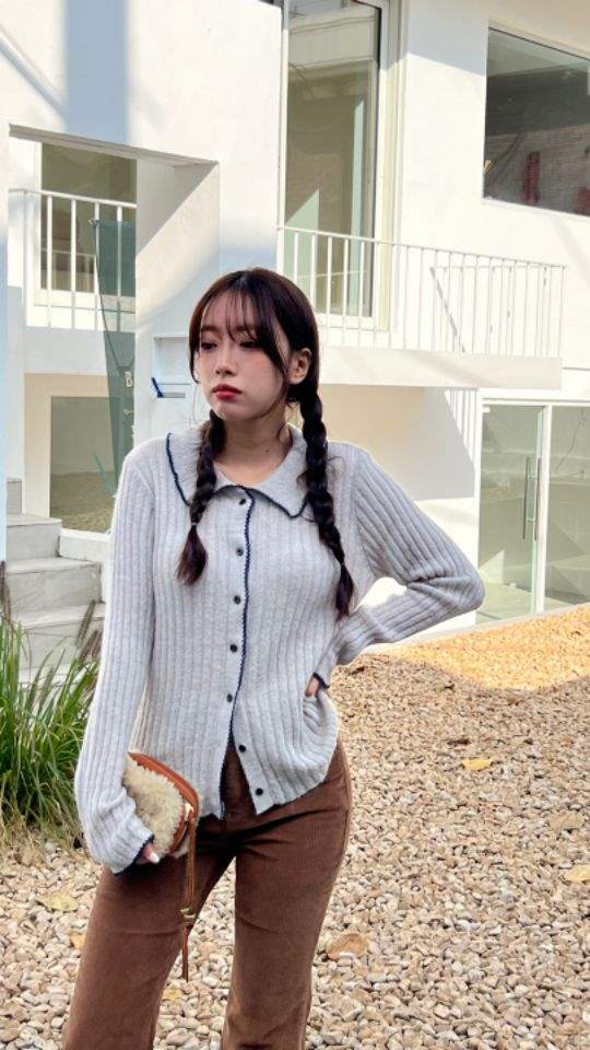 HEY/TO SEWING韓國直郵東大門實拍女裝新款時尚針織衫羊毛開衫BY HEY/TO SEWING針織衫